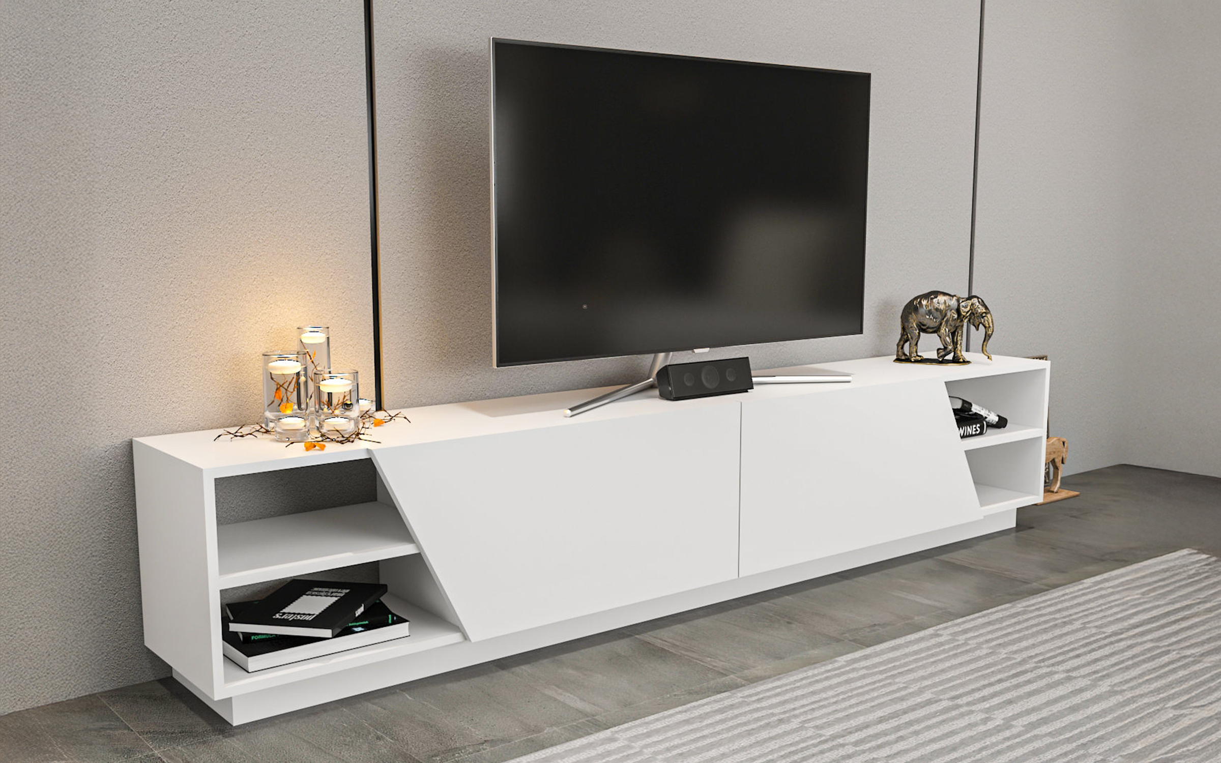 Modul TV Rodos, alb  2